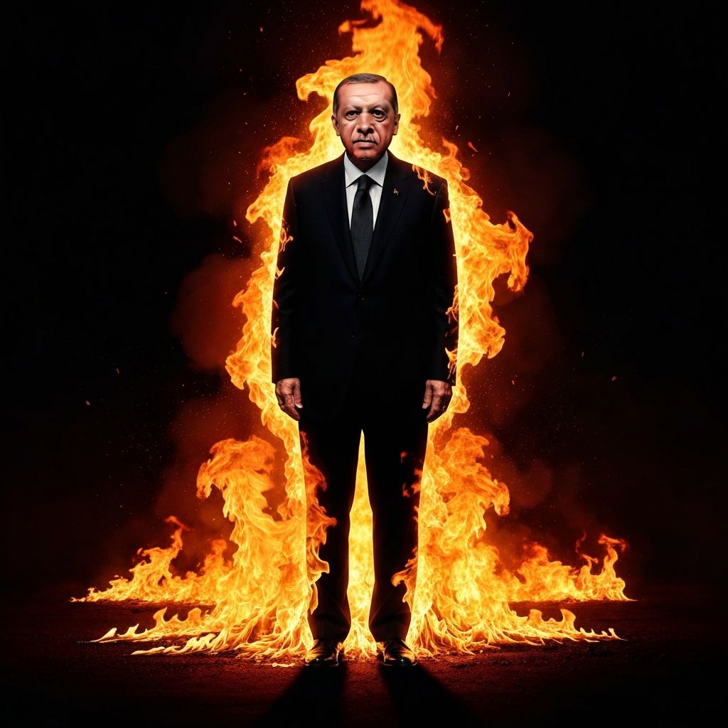 أردوغان على توج أحرق رونشة