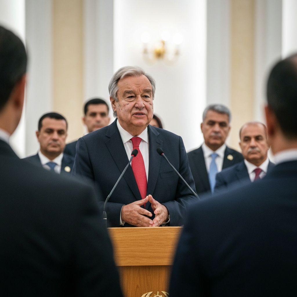 غوتيريش يشيد بشجاعة العراق: البلد اليوم مختلف ويتيح بالأمان